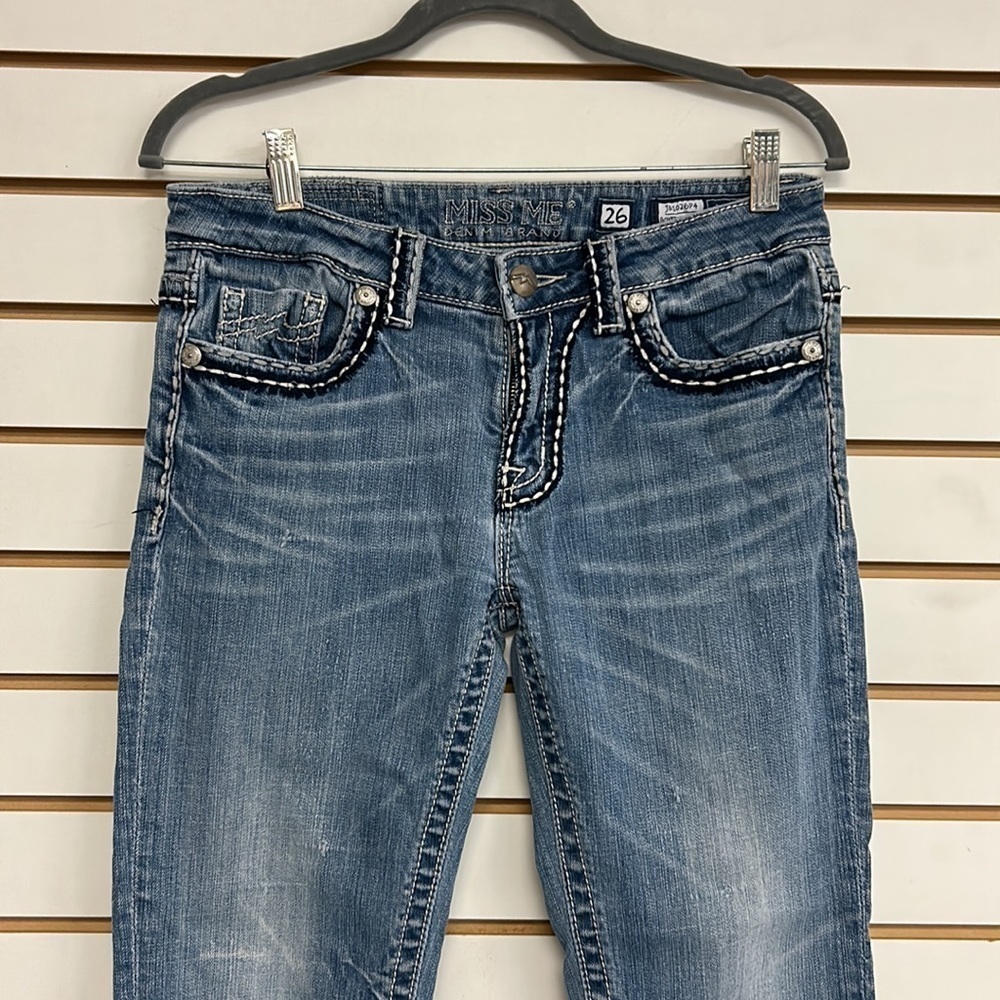 Miss Me Jeans‎ with intricate pocket stitching - size 26 - Picture 2 of 13